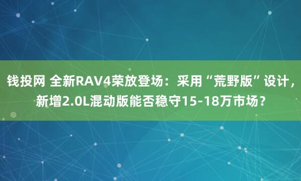 钱投网 全新RAV4荣放登场：采用“荒野版”设计，新增2.0L混动版能否稳守15-18万市场？